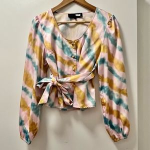 Kendall + Kylie long sleeve blouse